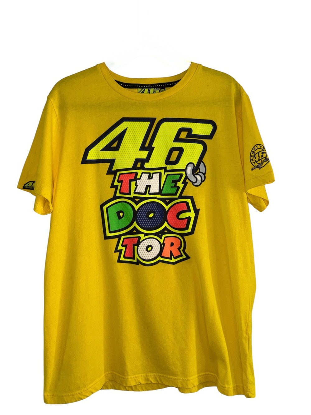 Valentino Rossi '46 The Doctor' Yellow Graphic Short Sleeve T-Shirt